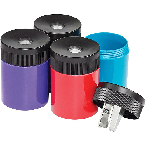 Staedtler Cylinder Metal Blade Pencil Sharpener Metal - Assorted - 1 Each (51163)
