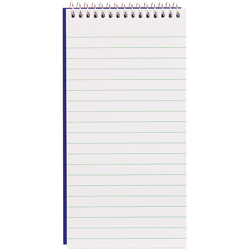 Blueline Reporter Notebook 160 Sheets - Spiral - 4" x 8" Sheet Size - White Cover - 1 Each (AT8B)