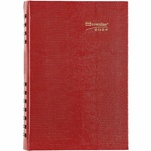 Blueline Brownline Coilpro Daily Appointment Planner (CB634CRED)