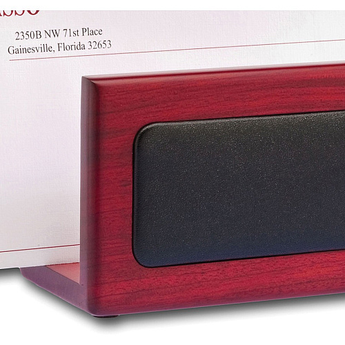 Dacasso Letter Holder Leather - Rosewood - 1 Each (A8008)