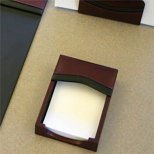 Dacasso Memo Holder 33" Height x 24.5" Width x 44.5" Length - Leather - Burgundy - 1 Each (A7009)