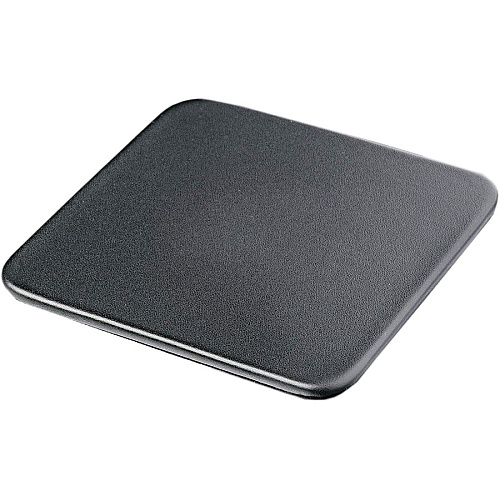 Dacasso Leather Coasters - Set of 4 Square with Holder Square - Black - Top Grain Leather, Felt - 1Each - 1 Each (A1081)