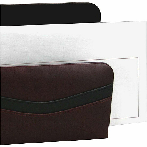 Dacasso Letter Holder Leather - Burgundy - 1 Each (A7008)