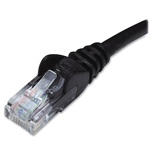 Belkin Cat. 6 UTP Patch Cable 15 ft Category 6 Network Cable - First End: 1 x RJ-45 - Male - Second End: 1 x RJ-45 - Male - Patch Cable - Black - 1 Each (A3L98015BLKS)