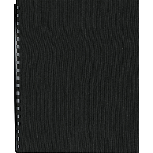 Fellowes Expressions Linen Presentation Covers 11" Height x 8.5" Width x 0.1" Depth - For Letter 8 1/2" x 11" Sheet - Rectangular - Black - Linen - 200 / Pack (5217001)