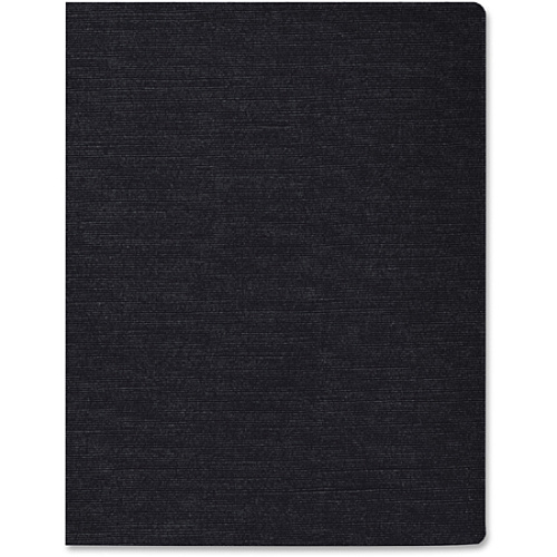 Fellowes Expressions Linen Presentation Covers 11" Height x 8.5" Width x 0.1" Depth - For Letter 8 1/2" x 11" Sheet - Rectangular - Black - Linen - 200 / Pack (5217001)