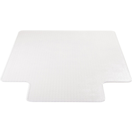 Lorell Standard Lip Chairmat 48" Length x 36" Width x 0.133" Thickness - Lip Size 10" Length x 19" Width - Vinyl - Clear - 1 Each (LLR25757)