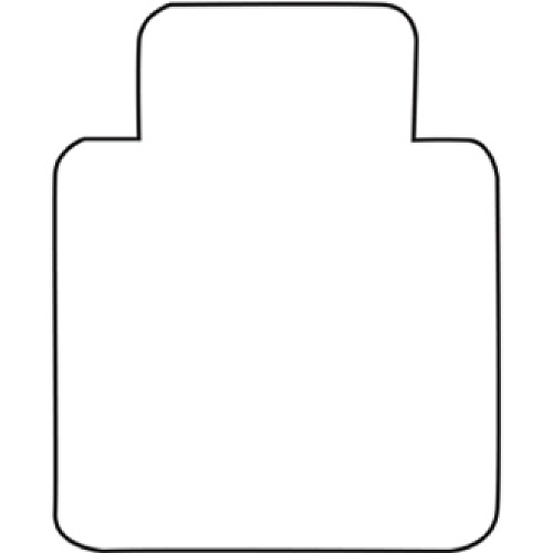 Lorell Medium-Pile Wide Lip Chairmat 53" Length x 45" Width x 0.133" Thickness - Lip Size 12" Length x 25" Width - Vinyl - Clear - 1 Each (LLR25756)