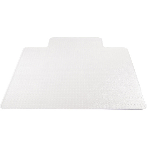 Lorell Medium-Pile Wide Lip Chairmat 53" Length x 45" Width x 0.133" Thickness - Lip Size 12" Length x 25" Width - Vinyl - Clear - 1 Each (LLR25756)