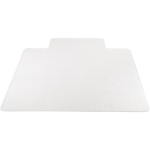 Lorell Medium-Pile Wide Lip Chairmat 60" Length x 46" Width x 0.133" Thickness - Lip Size 12" Length x 25" Width - Rectangular - Vinyl - Clear - 1 Each (LLR25755)