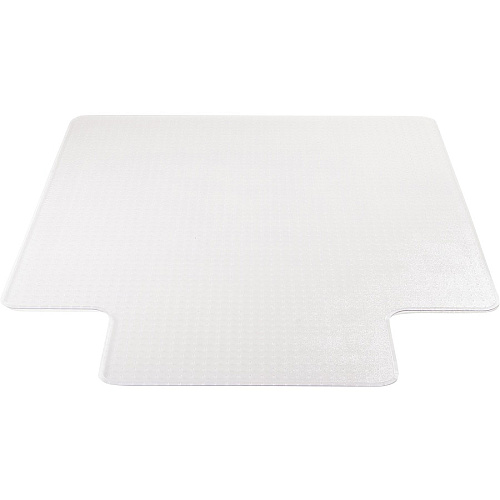 Lorell Medium-Pile Wide Lip Chairmat 60" Length x 46" Width x 0.133" Thickness - Lip Size 12" Length x 25" Width - Rectangular - Vinyl - Clear - 1 Each (LLR25755)