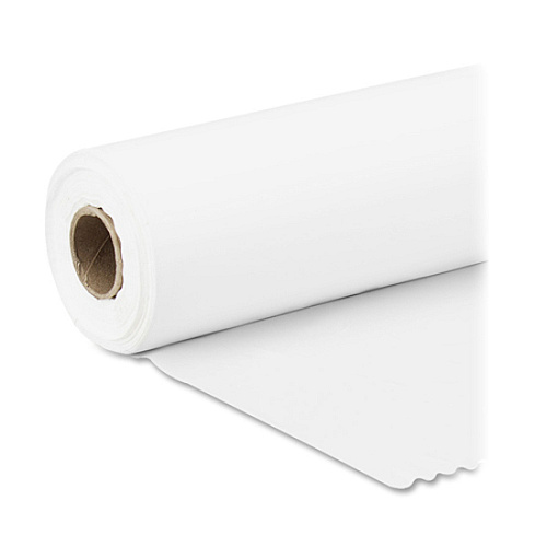 Genuine Joe Banquet-Size Plastic Tablecover 300 ft Length x 40" Width - Plastic - White - 1 Roll (GJO10324)