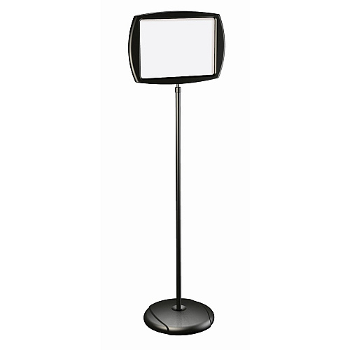 MasterVision Interchangeable Floor Pedestal Sign Print/Message "Please Wait To Be Seated" , "Authorized Personnel Only" , "Please Watch Your Step" , "Please Seat Yourself" , "Smoking In Designated Areas Only" , "Smoking Permitted In This Are (SIG05050505)