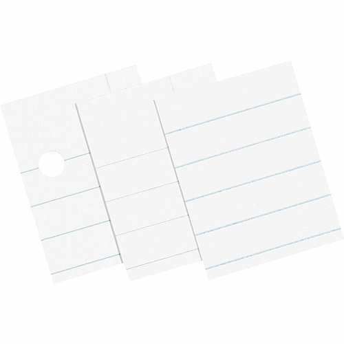 Pacon Ruled Composition Paper - Letter 500 Sheets - Wide Ruled Front Ruling - 0.38" Ruled - Red Margin - Letter - 8 1/2" x 11" Sheet Size - White Paper - Hole-punched - 500 / Ream (2402)