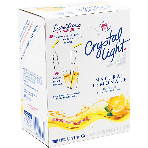 Crystal Light Crystal Light On-The-Go Mix Lemonade Sticks Powder - 0.17 oz - 30 / Box (79660)