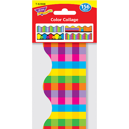 Trend Variety Colors Trimmer Packs 12 x Panel Shape - 0.10" Height x 1872" Length - 1 Set (92908)