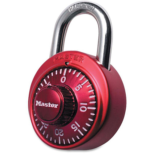Master Lock Assorted Numeric Combination Locks 3 Digit - 0.28" Shackle Diameter - Cut Resistant - Stainless Steel - Assorted - 1 Each (1530DCM)