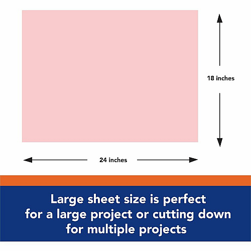 Tru-Ray Construction Paper 18" Width x 24" Length - Shocking Pink - 50 / Pack (103076)