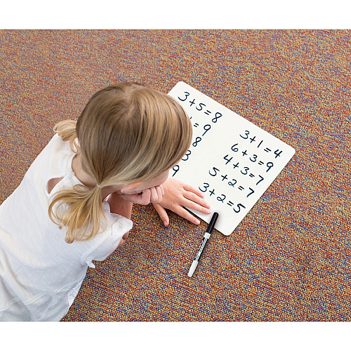 Creativity Street White Boards 12" (1 ft) Width x 9" (0.8 ft) Height - White Melamine Surface - 10 / Pack (988110)