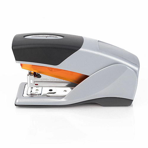 Swingline Optima 25 Compact Reduced Effort Stapler Staples Upto 25 Sheet of 20lb Paper - Holds Upto 105 Staple - Half Strip - Staple Size: 0.25" - Gray, Black, Orange - Plastic, Metal - 1 Each (66412)