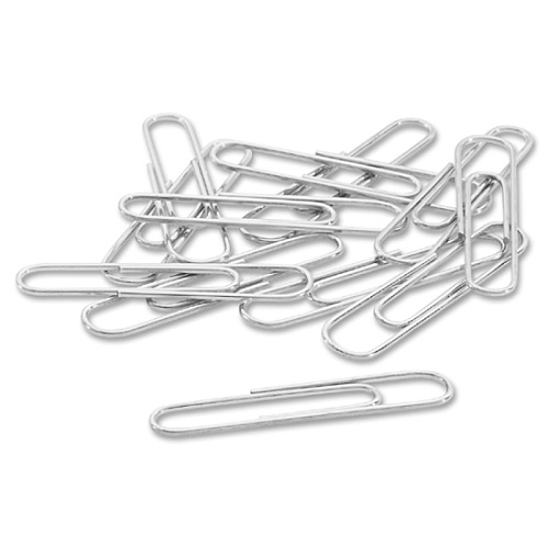 Acco&reg; Recycled Paper Clips, Jumbo, 100/Box, 10 Boxes/Pack Jumbo - 1.6" Length - 20 Sheet Capacity - Reusable, Durable - Silver - Metal - 100 / Box (72525)