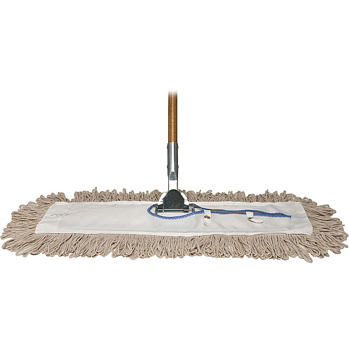 Genuine Joe Clip-On 24" Dust Mop Frame 360&deg; Swivel, Rust Resistant, Chrome Plated, Reinforced - Stainless Steel - Steel - 1 Each (48264)