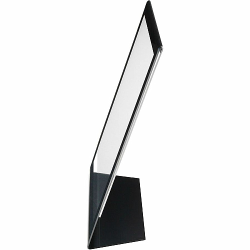 Deflecto Superior Image Bordered Sign Holder 11" Width x 8.5" Length - Clear, Black - 1 Each (69775)