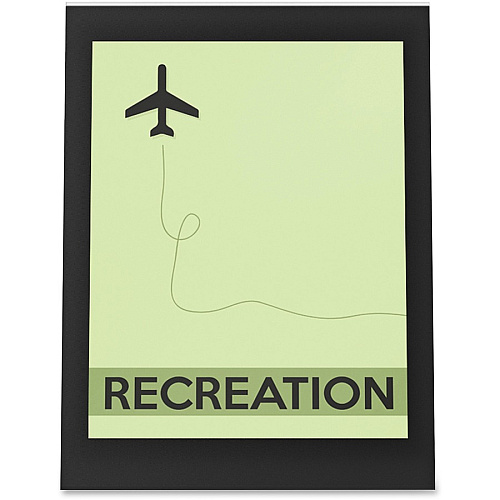 Deflecto Superior Image Bordered Sign Holder 11" Width x 8.5" Length - Clear, Black - 1 Each (69775)
