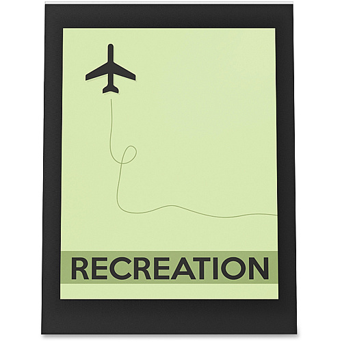 Deflecto Superior Image Bordered Sign Holder 11" Width x 8.5" Length - Clear, Black - 1 Each (69775)