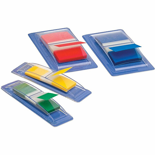 Sparco Removable Flags Combo Pack 1" Flag/Note Width, 1/2" Flag/Note Width - Rectangle - Assorted - Self-adhesive - Dispenser Included - 270 / Pack (38009)