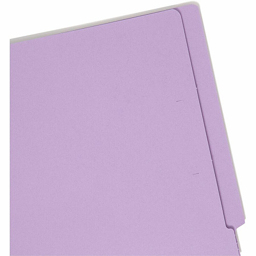 Smead Straight Tab Cut Letter Recycled Fastener Folder 8 1/2" x 11" - 2 x 2B Fastener(s) - 2" Fastener Capacity - 11 pt. - 2 Plys - Lavender - 10% Recycled - 50 / Box (25540)