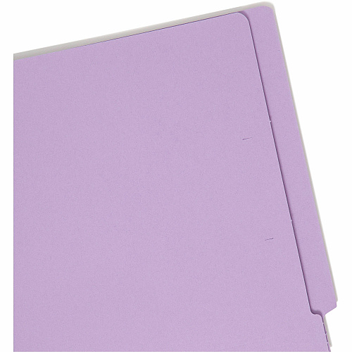 Smead Straight Tab Cut Letter Recycled Fastener Folder 8 1/2" x 11" - 2 x 2B Fastener(s) - 2" Fastener Capacity - 11 pt. - 2 Plys - Lavender - 10% Recycled - 50 / Box (25540)