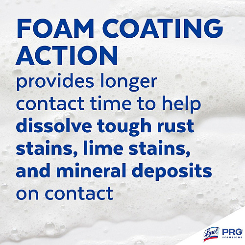 Lysol&reg; I.C. Foaming Disinfectant Cleaner, 24 oz. Can Ready-To-Use - 24 fl oz (0.8 quart) - Non-abrasive, Bleach-free, Anti-bacterial, Deodorize, Rinse-free, Scrub-free - White Aerosol Spray Can - 1 Each (95524)
