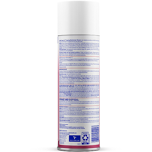 Lysol&reg; I.C. Foaming Disinfectant Cleaner, 24 oz. Can Ready-To-Use - 24 fl oz (0.8 quart) - Non-abrasive, Bleach-free, Anti-bacterial, Deodorize, Rinse-free, Scrub-free - White Aerosol Spray Can - 1 Each (95524)
