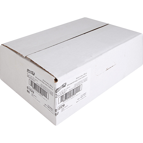 Genuine Joe Flexible Drawstring Trash Can Liners Small Size - 13 gal Capacity - 25.13" Length x 24" Width x 0.90 mil (23 Micron) Thickness - Low Density - Drawstring Closure - White - Resin - 60/Box - 1 / Carton (GJO01229)