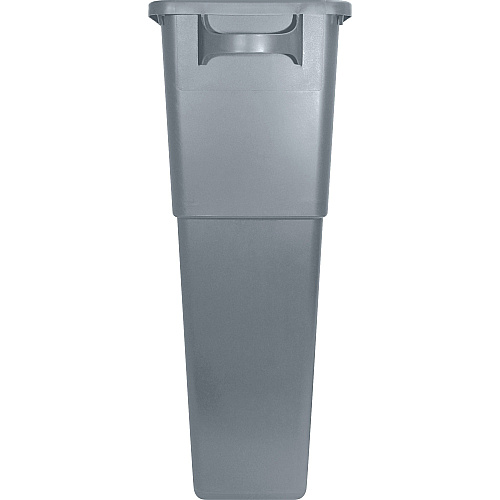 Genuine Joe 23-gallon Space-Saving Waste Container 23 gal Capacity - Rectangular - Handle - 30" Height x 20" Width x 11" Depth - Gray - 1 Each (GJO60465)