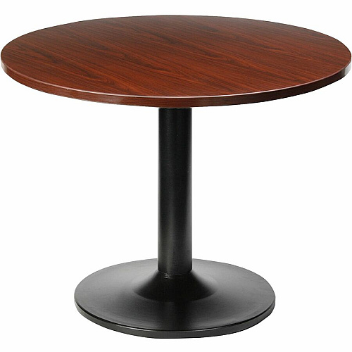 Lorell Essentials Conference Tabletop Laminated Round, Mahogany Top - Contemporary Style - 41.38" Table Top Width x 41.38" Table Top Depth x 1" Table Top Thickness - Conferencing - Assembly Required - Wood Top Material - 1 Each (LLR87239)