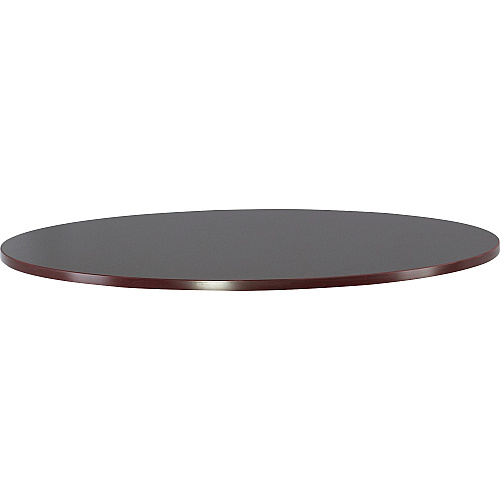 Lorell Essentials Conference Tabletop Laminated Round, Mahogany Top - 47.25" Table Top Width x 47.25" Table Top Depth x 1.25" Table Top Thickness - 1" Height - Conferencing - Assembly Required - Wood Top Material - 1 Each (LLR87240)