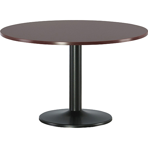 Lorell Essentials Round Conference Table Steel Base Round Base - 28.50" Height x 23.63" Width x 23.63" Depth - Conferencing - Assembly Required - Black - 1 Each (LLR87241)