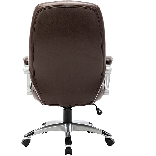 Lorell Westlake Series Executive High-Back Chair Saddle Seat Color - Leather Seat Material - Black Frame Color - Polyurethane Frame Material - Saddle - 1 Each (LLR63280)