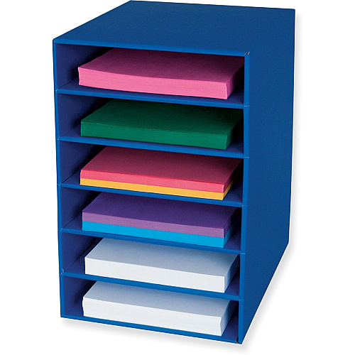 Classroom Keepers 6-Shelf Organizer 6 Shelf(ves) - 17.75" Height x 13.50" Width x 12" Depth - 70% Recycled - Blue - 1 Each (001312)