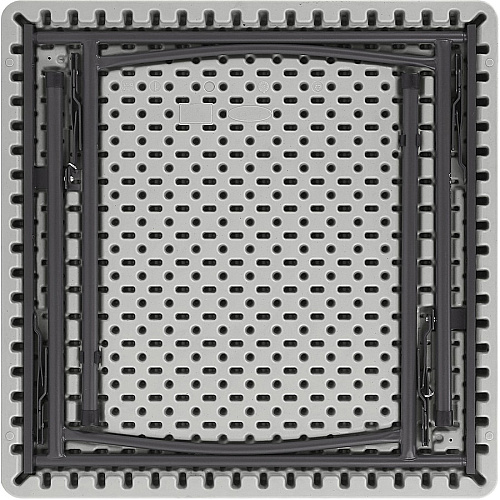 Lorell Ultra-Lite Banquet Folding Table Square Top - 600 lb Capacity - 29" Height x 36" Width x 36" Depth - Indoor, Outdoor - Gray, Powder Coated - 1 Each (LLR60328)