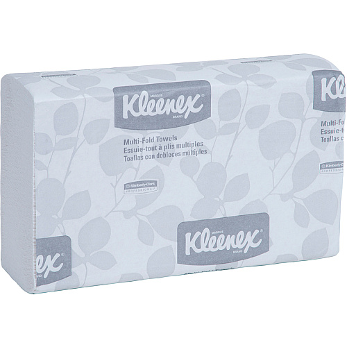 Kleenex Multi-fold Towels 1 Ply - 9.20" Width x 9.40" Length - Blue, White - 150/Sleeve - 4 / Pack (88130)