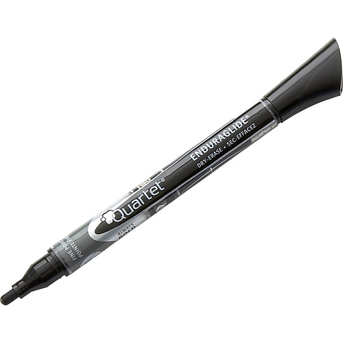 Quartet&reg; EnduraGlide&reg; Dry-Erase Markers, Fine Tip, Black, 12 Pack Fine Marker Point - Erasable - Black Ink - 12 / Box (500113M)