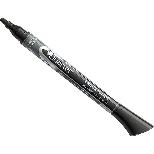 Quartet&reg; EnduraGlide&reg; Dry-Erase Markers, Fine Tip, Black, 12 Pack Fine Marker Point - Erasable - Black Ink - 12 / Box (500113M)