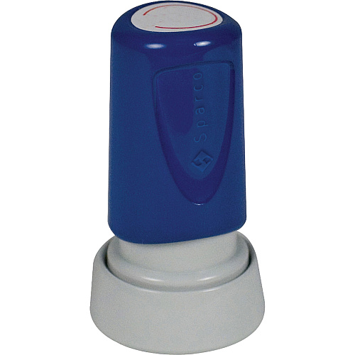 Sparco Large Inspection Stamp Message Stamp - 0.63" Impression Diameter - Blue - 1 Each (CS60462)