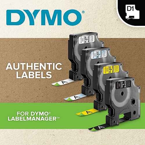 Dymo LetraTag Label Maker Tape Cartridge 1/2" Width - Direct Thermal - Silver - 1 Each (91338)