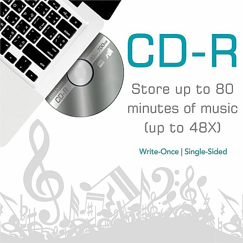 Maxell CD-R700 CD Recordable Media - CD-R - 48x - 700 MB - 25 Pack - Light Green 120mm - 1.33 Hour Maximum Recording Time (648445)