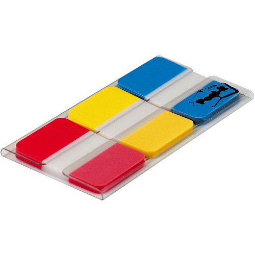 Post-it&reg; Durable Tabs 36 Write-on Tab(s) - 1.50" Tab Height x 1" Tab Width - Red, Yellow, Blue Tab(s) - Wear Resistant, Tear Resistant, Repositionable - 36 / Pack (686RYBT)