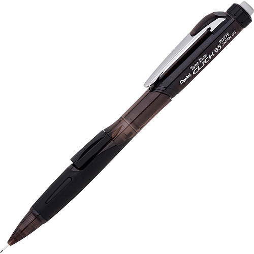 Pentel .5mm Twist Erase Click Mechanical Pencils 0.5 mm Lead - #2 - Refillable - Transparent Barrel - 1 / Pack (PD275TLEBP)